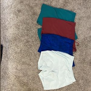 4 pairs of Lululemon Shorts - Large